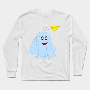 cute ghost halloween gift Long Sleeve T-Shirt